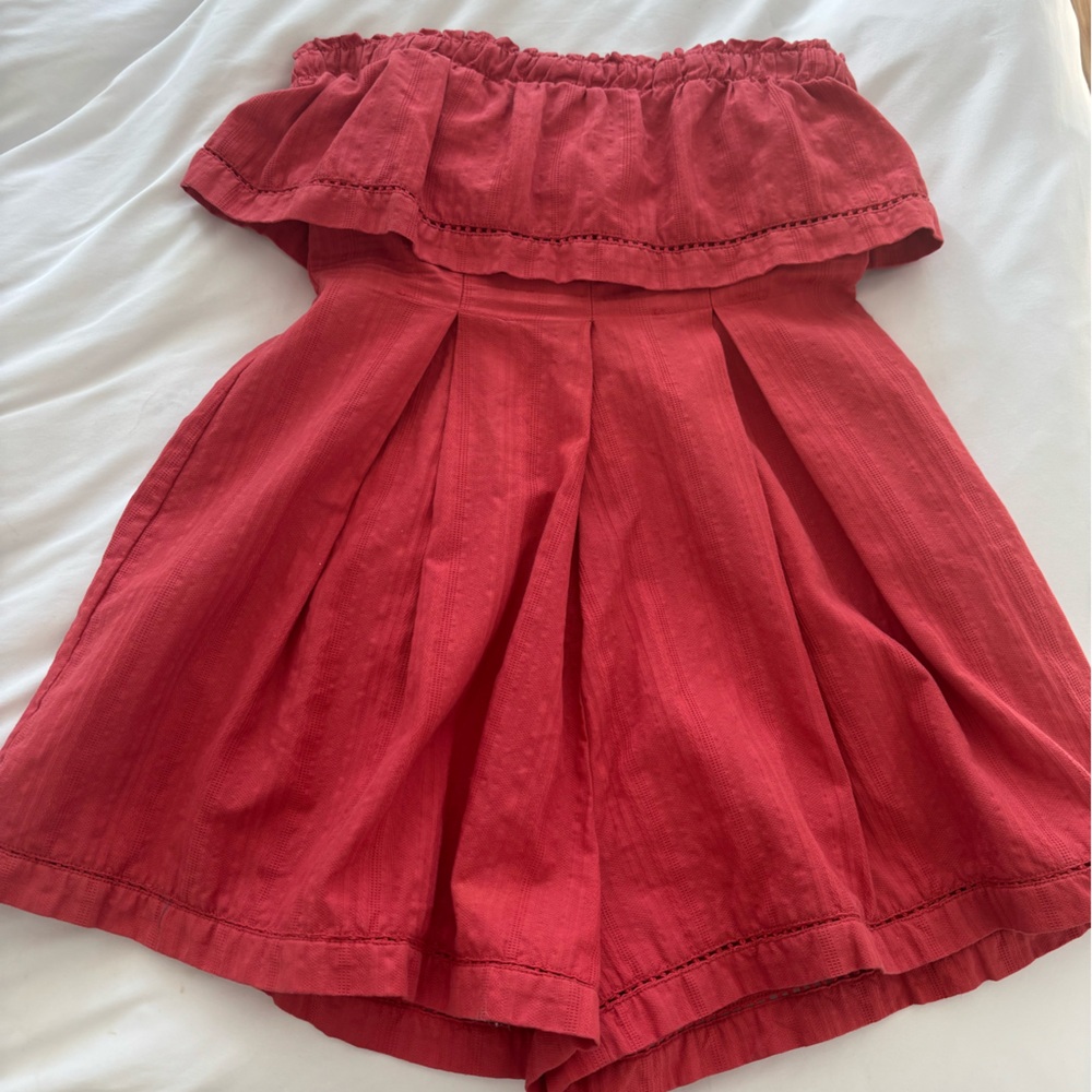 Free People Strapless Romper